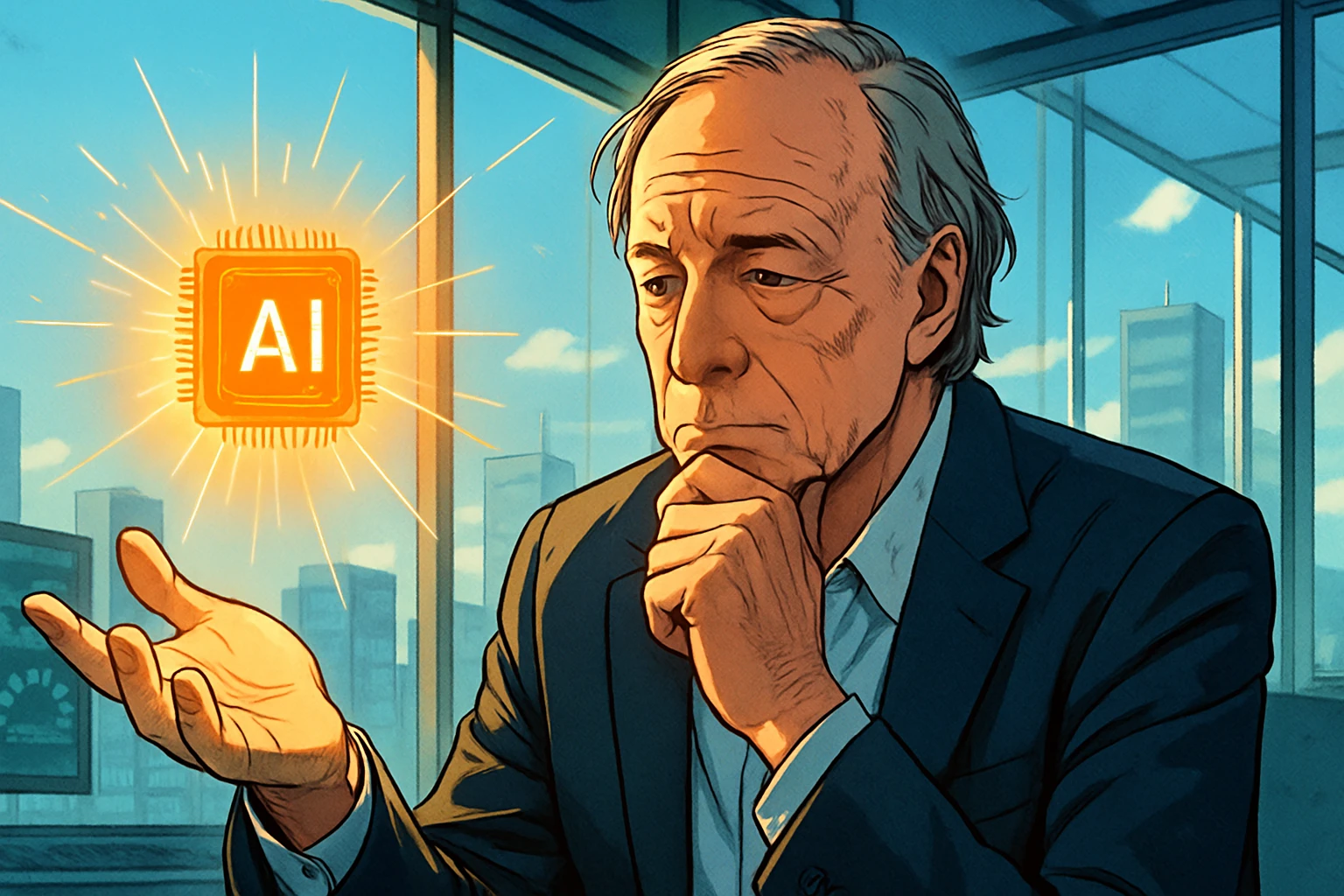 Dalio cảnh báo: Kinh tế toàn cầu “nguy hiểm” trong 2 năm tới, đừng vội rút lui vì định giá AI quá cao